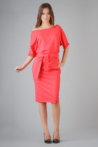 Sukienka Dzienna Koralowa Aleksandra