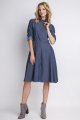rozkloszowana, jeansowa, sukienka, suk130, jeans, sklep, online