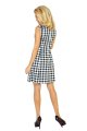 sukienki, trapezowe, kratę, nu137-4, sklep, besima, online