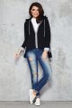 czarna bluza damska z kapturem 