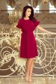 elegancka, sukienka, bordo, falbankami, wyjściowa, sklep, online, 229-2