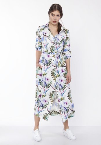 Sukienka Maxi w Liście LSUK159