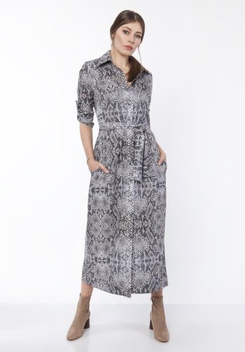Sukienka Maxi w Skórę Węża LSUK159