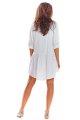 sukienka, asymetryczna, kołnierzykiem, lato, biała, a300, sklep, awama