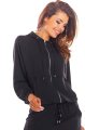 bluza, damska, czarna, kapturem, sklep, online, AW294, besima