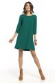 sukienka, szmaragdowa, trapezowa, Dress T283, tessita