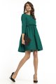 sukienka, rozkloszowana, zielona, szmaragdowa, Dress, T284, tessita
