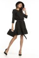 sukienka, czarna, wiązaniem, Dress, T285, tessita