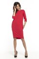 sukienka, czerwona, jesień, zima, Dress T298