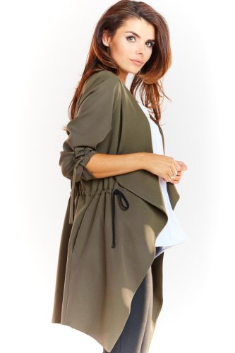 Luźny Żakiet Khaki AW335 