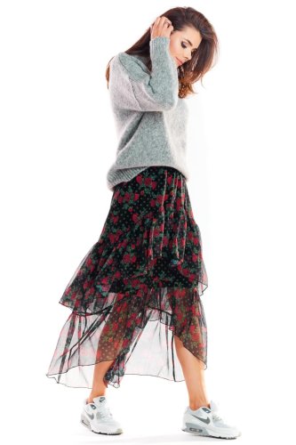 Asymetryczna Spódnica Wzór 1 AW331