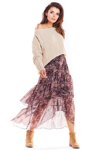 Asymetryczna Spódnica Wzór 2 AW331 