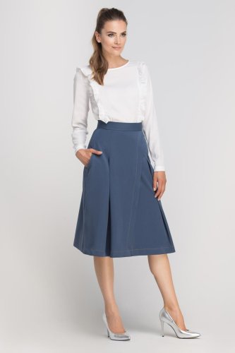 Spódnica z Zakładką Niebieska LSP116