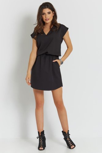 Letnia Mini Sukienka Czarna 278   