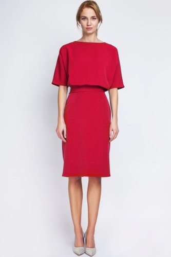Elegancka Sukienka Czerwona LSUK123