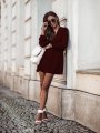 modna, sukienka, jesień, bordo, dzianiny, sklep, online, 288, besima