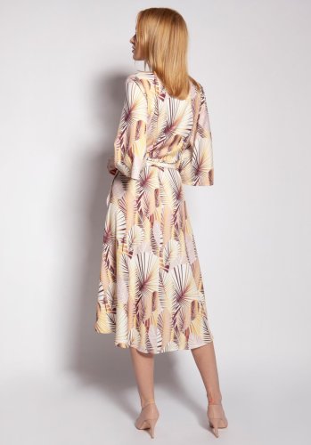 Kopertowa Sukienka w Liście LSUK186 