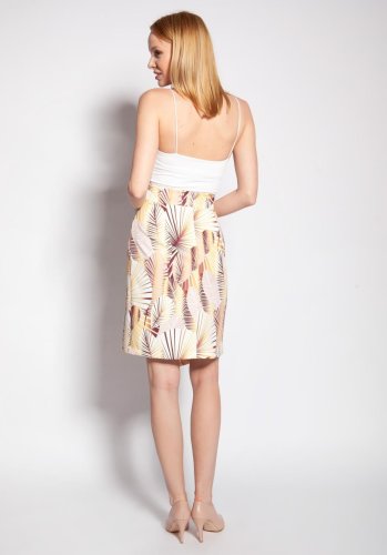 Dopasowana Spódnica w Liście LSP127