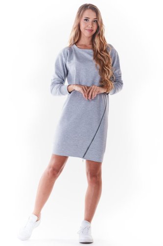 Sportowa Sukienka Szara IN242