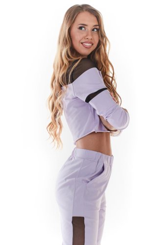 Dresowa Bluza Fioletowa IN237