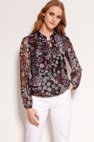 Elegancka Bluzka w Kwiaty LBLU150
