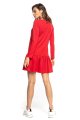 Dress - T355-czerwona-sukienka-dzianiny-falbanką-sportowa.jpg