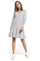 Dress - T355-sukienka-sportowa-dresowa-falbanką-szara.jpg