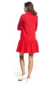 Dress - T356-czerwona-sukienka-dresowa-golfem-falbaną.jpg