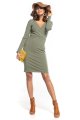 Dress - T359-khaki-sukienka-wygodna-dzianiny-dresowa-dekoltem.jpg