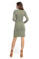 Dress - T359-sukienka-khaki-dresowa-zakładkę-dekoltem-polska.jpg