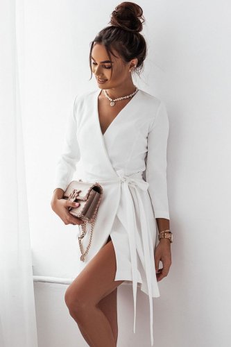 Zakładana Sukienka Śmietankowa 333P