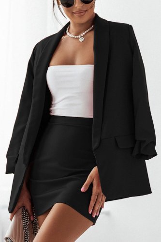 Elegancka Marynarka Czarna M06