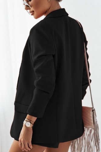 Elegancka Marynarka Czarna M06