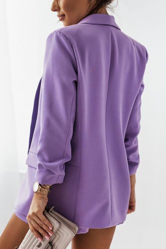 Elegancka Marynarka Fioletowa M06  