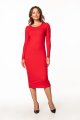 Dress - T365-dopasowana-prosta-sukienka-czerwona-polska-bawełna.jpg