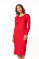 Dress - T365-sukienka-czerwona-prosta-dopasowana-bawełna-polska.jpg