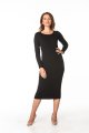 Dress - T365-sukienka-czarna-polska-bawełna-prosta-maxi.jpg