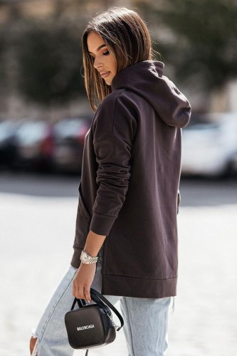 Bluza z Kapturem Czekolada D24  