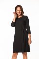 Dress - T363-dzienna-prosta-sukienka-czarna-polska-wiązaniem.jpg