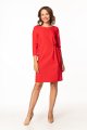 Dress - T363-sukienka-prosta-malina-wiązaniem-polska-dzienna.jpg