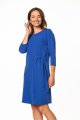 Dress - T363-dzienna-sukienka-prosta-dzienna-wiązaniem.jpg