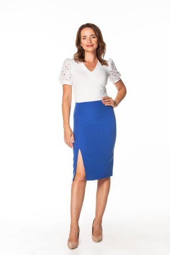 Ołówkowa Spódnica Chabrowa TE362   