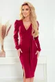 409-1 editta elegancka sukienka bordo wiazaniem