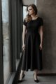 Dress - T372-czarna-rozkloszowana-sukienka-elegancka-biura-rękawkiem.jpg
