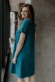 Dress - T373-polska-midi-trapezowa-kołnierzem-sukienka-szmaragdowy.jpg