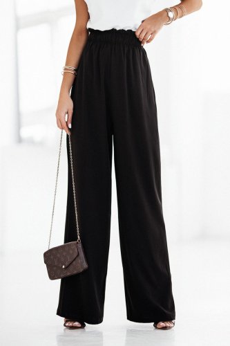 Szerokie Spodnie Czarne 355 