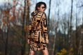 Sukienka A476 beige-black pattern-16 8718  | 1012-Beige-Black pattern-SM