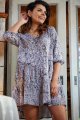 Sukienka A469 black-white pattern-6 8719  | 1018-Black-White pattern-LXL