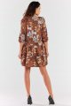Sukienka A469 brown pattern-4 8720  | 1018-Brown pattern-SM