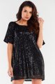 Sukienka A483 black-1 8724  | 12462-Black-ONE-SIZE